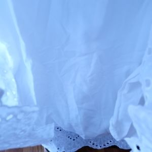 White eyelet cotton dress. Size L